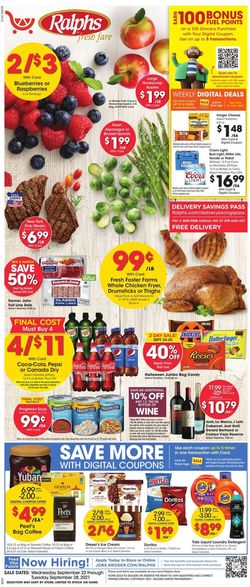 Catalogue Ralphs from 09/22/2021