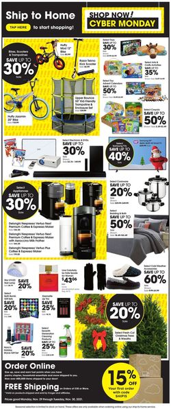 Catalogue Ralphs CYBER MONDAY 2021 from 11/29/2021