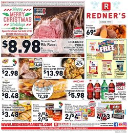 Catalogue Redner’s Warehouse Market CHRISTMAS 2021 from 12/16/2021