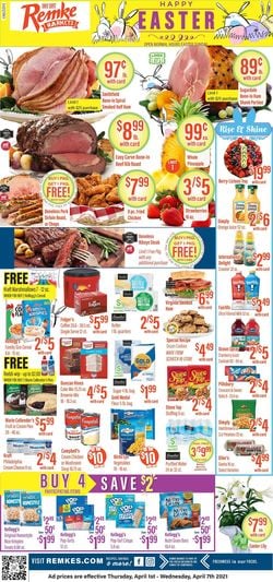 Catalogue Remke Markets - Easter 2021 from 04/01/2021