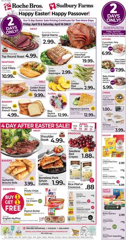 Catalogue Roche Bros. Supermarkets from 04/18/2022