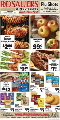 Current weekly ad Rosauers