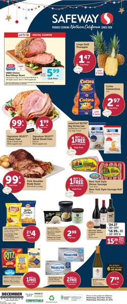 Catalogue Safeway - Holiday Ad 2019 from 12/18/2019
