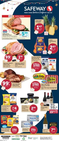 Catalogue Safeway - Holiday Ad 2019 from 12/21/2019