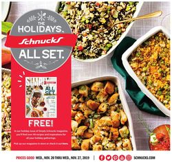 Catalogue Schnucks - Holiday Ad 2019 from 11/20/2019