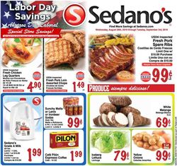 Catalogue Sedano's from 08/28/2019