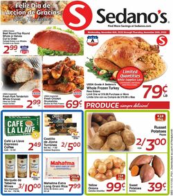 Catalogue Sedano's from 11/16/2022