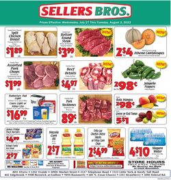 Catalogue Sellers Bros. from 07/27/2022