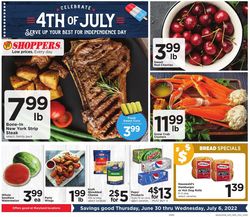 Catalogue Shoppers Food & Pharmacy - 4th of July Sale from 06/30/2022