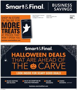 Catalogue Smart and Final Halloween 2021 from 10/06/2021
