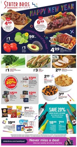Catalogue Stater Bros. from 12/26/2021