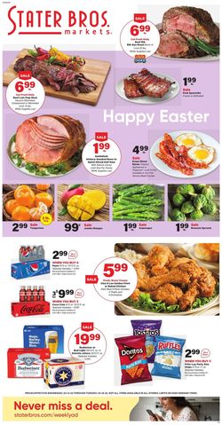 Catalogue Stater Bros. EASTER 2022 from 04/13/2022