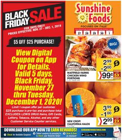 Catalogue Sunshine Foods from 11/27/2020