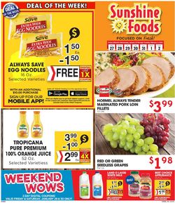 Catalogue Sunshine Foods from 01/27/2021
