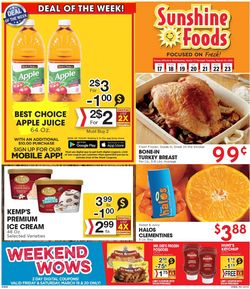 Catalogue Sunshine Foods from 03/17/2021