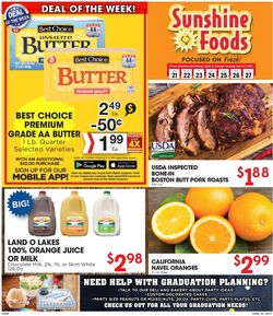 Catalogue Sunshine Foods from 04/21/2021