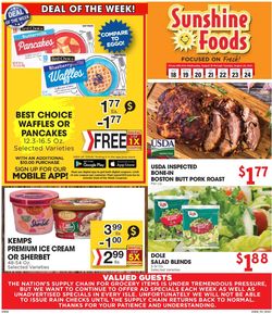 Catalogue Sunshine Foods from 08/18/2021