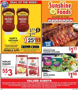 Catalogue Sunshine Foods from 04/20/2022
