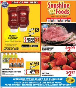 Catalogue Sunshine Foods from 06/22/2022