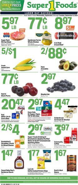 Catalogue Super 1 Foods from 09/02/2020