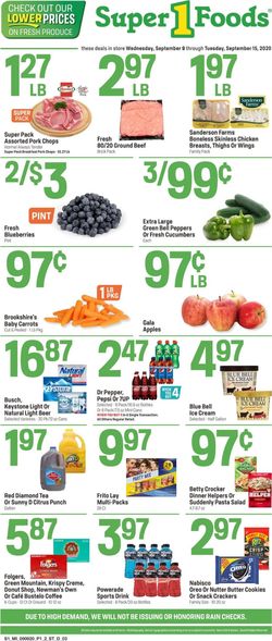 Catalogue Super 1 Foods from 09/09/2020