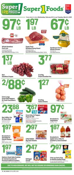 Catalogue Super 1 Foods from 02/24/2021