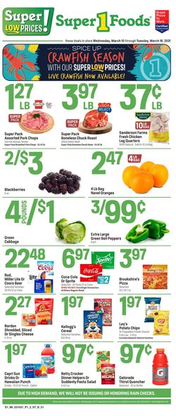 Catalogue Super 1 Foods from 03/10/2021