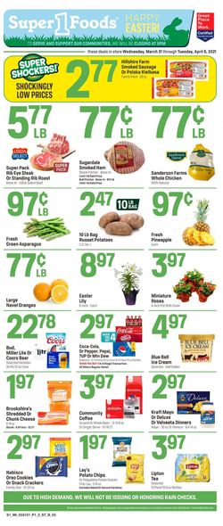 Catalogue Super 1 Foods from 03/31/2021