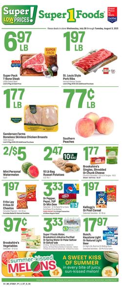 Catalogue Super 1 Foods from 07/28/2021