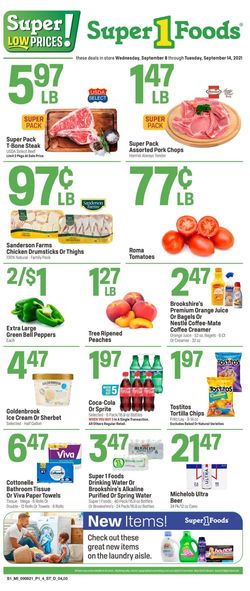 Catalogue Super 1 Foods from 09/08/2021