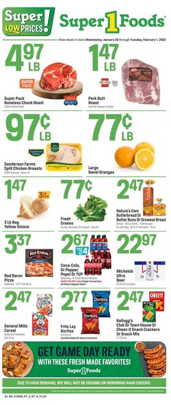 Catalogue Super 1 Foods from 01/26/2022