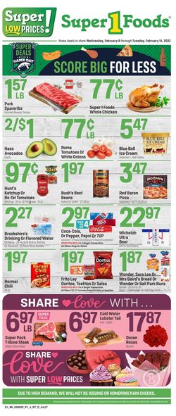Catalogue Super 1 Foods from 02/09/2022