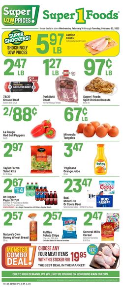 Catalogue Super 1 Foods from 02/16/2022