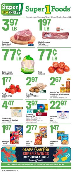 Catalogue Super 1 Foods from 02/23/2022