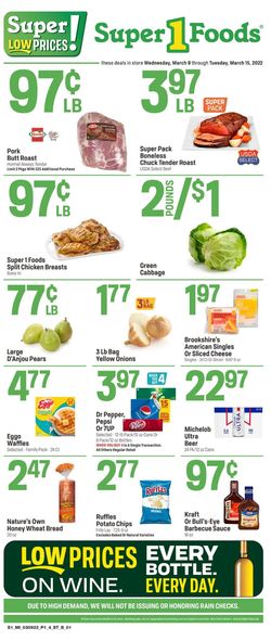 Catalogue Super 1 Foods from 03/09/2022