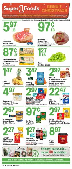 Catalogue Super 1 Foods from 12/14/2022