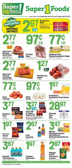 Catalogue Super 1 Foods from 04/12/2023