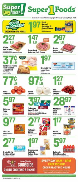 Catalogue Super 1 Foods from 04/26/2023