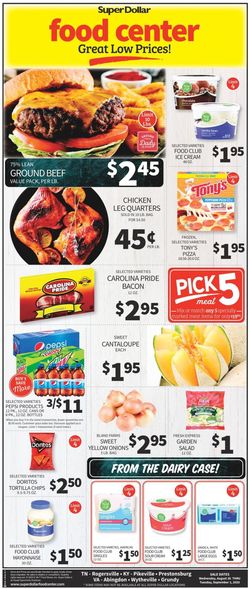 Catalogue Super Dollar Food Center from 08/26/2020
