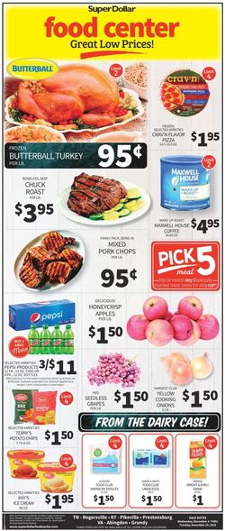 Catalogue Super Dollar Food Center from 11/04/2020