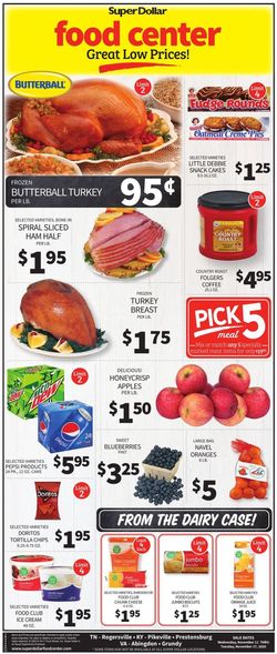 Catalogue Super Dollar Food Center from 11/11/2020
