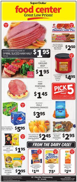 Catalogue Super Dollar Food Center from 12/16/2020