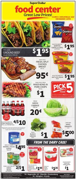 Catalogue Super Dollar Food Center Christmas 2020 from 12/23/2020