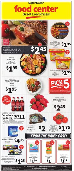 Catalogue Super Dollar Food Center from 01/27/2021