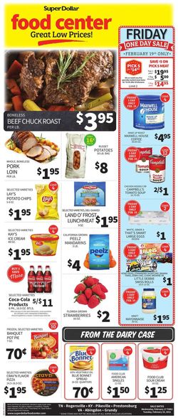 Catalogue Super Dollar Food Center from 02/17/2021