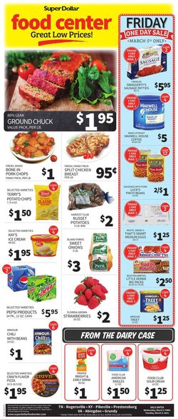 Catalogue Super Dollar Food Center from 03/03/2021