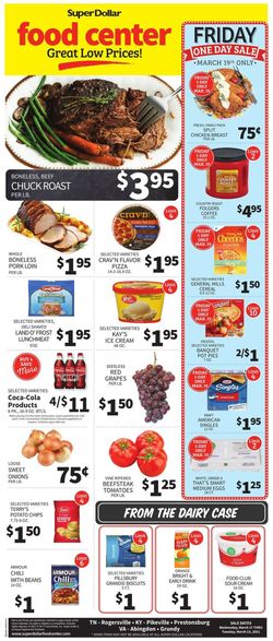 Catalogue Super Dollar Food Center from 03/17/2021