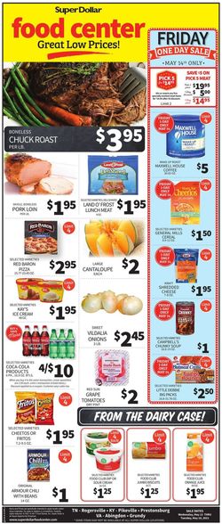 Catalogue Super Dollar Food Center from 05/12/2021