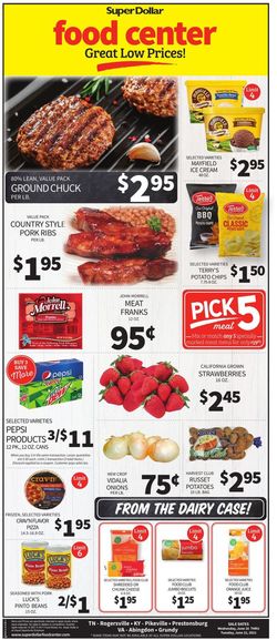 Catalogue Super Dollar Food Center from 06/16/2021