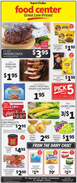 Catalogue Super Dollar Food Center from 06/23/2021